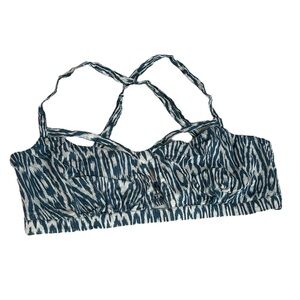 Anthropology cotton patterned bra